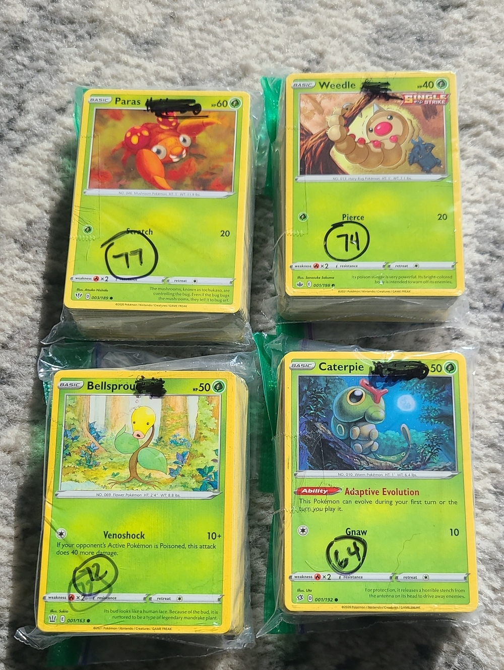 Pokemon Bulk Lot Of 287